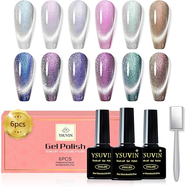 Magnetstift-Set Für Nageldesign – 10-teilig, Für Katzenaugen-Gellack, Mit Verschiedenen Magnetköpfen