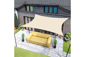 Sunnylaxx 4x4m Cachi Chiaro Tenda a Vela Quadrat Ombreggiante, Impermeabile Vele Parasole Protezione UV per Esterno, Giardino e Terrazza, Piscina