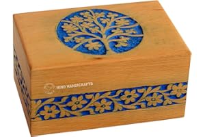 HIND HANDICRAFTS Urne funerarie in legno per ceneri umane, per adulti, grande, in palissandro, per ceneri, funerarie per colombario (piccola: 15,2 x 10,2 x 7,6 cm, 20,4 kg o 20 kg)