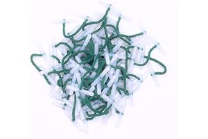 Capricorn Goods | 100 X 51mm Treasury Tags | Green String Tag | Plastic Ends | Paper Binders Stationery Binder Fasteners Document Ties | Office Fasteners