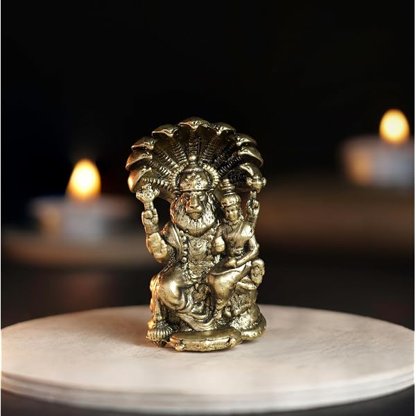 Cauvery Handicrafts Rosewood Inlay Mantapa Arch Narasimha Panel (5