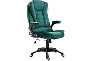 Cherry Tree Furniture Executive Recline Extra Padded Office Chair (Green Velvet)