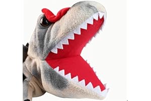 LOMTRATS Dinosauri Marionette a Mano per Bambini,Triceratopo e Tyrannosaurus Rex con Bocca Aperta,per Raccontare Storie,Insegnare,Regali di Compleanno