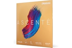 D'Addario A310 3/4M Medium Tension Ascenté Violin String Set, 3/4 Scale