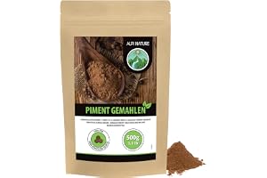 Alpi Nature Kryddpeppar Malen 500g, Malda Kryddpepparkorn, Kryddpeppar Pulver för Matlagning