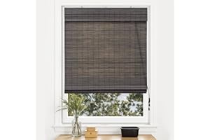 Victoria M. Tenda a Pacchetto in Bambù per Interni, Cortina di Bambù Opaca per Porte e Finestre, 70 x 220 cm, Marrone Scuro