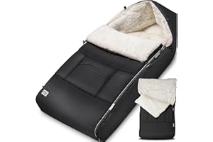 MONZANA® Baby Footmuff Cosytoes | Universal Pushchair Stroller Buggy Pram Car Seat | Converts to Changing Mat | Winter Warmth | Outdoor Water-Resistant | Windproof | Anthracite Grey