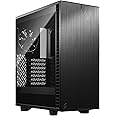Fractal Design Define 7 Compact Black Brushed Aluminum/Steel ATX Compact Silent Dark Tinted Tempered Glass Window Mid Tower C