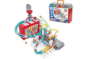 VTech - Marble Rush Storage Box, Construye y almacena, Maleta de Transporte Que Forma Parte del Circuito, Juguete de construcción, Regalo niños +4 años, Versión ESP