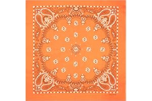 Colours & Beauty Bandana para Mujer Paisley Design Colores Surtidos | Pañuelo Bandana Algodón Mujer | Bufanda Cabeza Moto | Pañuelos Bandana 55 x 55 cm | Bufanda Cabeza Mujer | Bandana Paisley