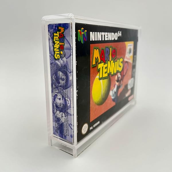 Reset Retro Acryl Case box passend für Nintendo 64 Spiele in OVP - Optimaler Schutz & praktische Aufbewahrung für Sammler - Stilvolle Präsentation Ihrer Nostalgie Sammlung