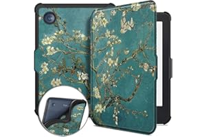 HEISHAYU Étui Housse Coque pour Kobo Clara Colour 2024/ Kobo Clara BW 2024/ Kobo Clara 2E 2022, 6" ebook Reader Sleep Cover,Fleur