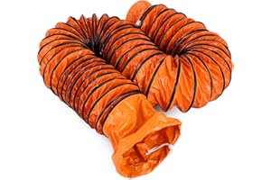 VEVOR Mophorn Tuyau de Ventilation 10 m, Conduit Flexible en PVC, Tuyau d'Évacuation Flexible pour Ventilateur d'un Diamètre de 305 mm, Gaine Flexible Pliable pour Extracteur d'Air Échappement Usine