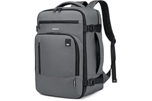 Omnpak Ryanair Mochila Viaje Cabina Avión 40x20x25,Bolsa de Equipaje de Mano para Hombre,Mochilas de Viaje Mujer de Macbook Air 15Pulgadas 20L,Maleta 40x20x25cm EazyjetyVueling(Gris)