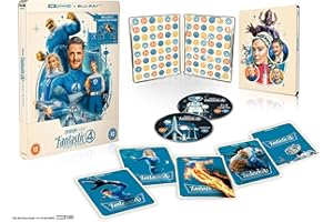 Marvel Studios' The Fantastic Four: First Steps 4K Ultra HD/BD SteelBook (with 5 x Collectible Character Artcards) [Region Free]