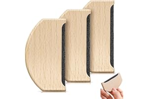 MAKOTO NOBU 3 Peigne en Cachemire, Peigne Anti Bouloches pour Laine et Cachemire, Brosse Anti Peluches pour Vêtements, Pulls, Lainages, Écharpes, Manteaux