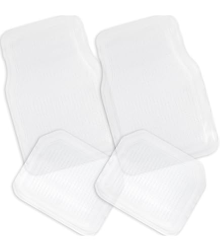 SUMEX Conti30 Carplus - Set 4 Tappeti Auto In Gomma Trasparenti, Universali E Ritagliabili