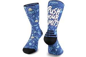 trueWOD Calcetines Running Hombre Mujer Crossfit Ciclismo Trail Running Padel Correr Calcetines Deporte Divertidos Antiampollas Sin Costuras Compresion Transpirables Ligeros y Resistentes