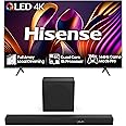 Hisense TV & Soundbar Bundle: 85E7NQTUK PRO TV with Quantum Dot Colour Plus the HS3100 Soundbar with 480W Power, Direct Surging Sound, The Perfect Match for the ultimate Audio-Visual Experience
