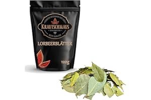 ‎KRAUTSCHMAUS 120g Lorbeerblätter von Krautschmaus, zum Würzen, Kochen und Schmoren, schonend getrocknet, intensives Aroma, ohne Zusatzstoffe