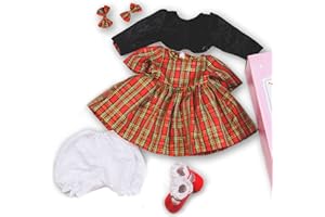 ZIYIUI Vestiti Bambole Reborn Vestiti Bambole Reborn 55 cm Femmina,Adatto per 55cm-60cm Bambole Reborn Femmina Neonato, Vestiti Adatto a 22 pollici - 24 pollici Reborn Doll Abito nero Royal Girl