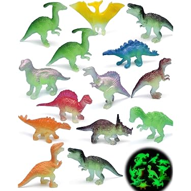 DAGORD Lot De 48 Figurines Dinosaures – 24 Styles Différents – Plastique Solide – 5 à 7 Cm – Cadeau Anniversaire, Décoration, Jeu D'imagination