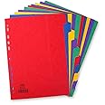Elba A4 10 Part Pressboard Divider, Multicolor