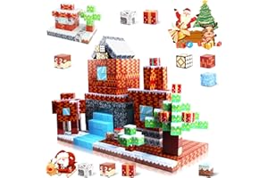 Uiczdry 120 Stück Magnetische Bausteine, 2.3CM/Stück Magnetic Building Blocks, Bausteine Set Weihnachten für Jungen und Mädchen im Alter von 3 4 5 6 7 8, Kreative Spielzeug ab 3 Jahren für Kinder