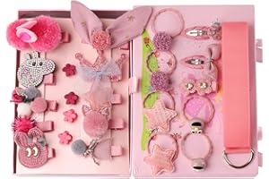 Seatecks 24 Pezzi Mollette per Capelli Bambina Accessori per Capelli Fermacapelli Bambino Confezione Regalo Set per Festival Foto Puntelli e Daily Decorate