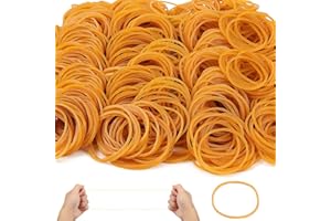 LONELY HIGH HEELS 1500 Piezas Gomas Elasticas 450g Gomas para Carpetas Gomas Elásticas Finas Amarillo para Oficina Material Escolar para Hogar Gomas Artesaní Industrial DIY (38 * 1.4mm)