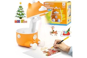 Caydo T3 Smart Drawing Projektor für Kinder, Schritt-für-Schritt-Anleitung, Foto-zu-Skizzen Magic, 5 Themen mit 700+ Motiven, Lernspielzeug Geschenk zu Geburtstag Weihnachten für Jungen Mädchen 5-10