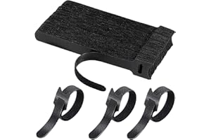 MENMAMENMA 50 Pcs Cable Ties Reusable Hook and Loop Cable Straps Adjustable Tidy Fastening Strap Wire Management for Home & Office Accessories Headphones PC Wire USB Data Cables Organizer