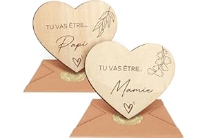 MARVELIGHTS TU VAS ÊTRE.. Mamie, TU VAS ÊTRE... Papi, 2 pièces Cadeau Papi/Mamie annonce cadeau Bapteme, cadeau de naissance annonce grossesse