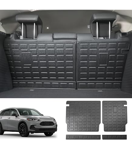 NIKALAIKA All-Weather Floor Mats & Cargo Liner For 2023-2026 Honda HR-V - TPE Rubber, Odorless, Anti-Slip, Black