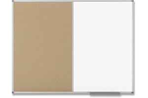 Nobo Elipse Combination Board Drywipe and Cork W1200xH900mm