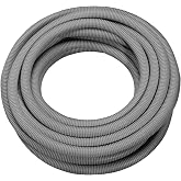 REV ISO Tube Electrical Installation Flexible Cable Tube EN16 82ft 750N/2" - -13&deg;F to +140&deg;F - Grey