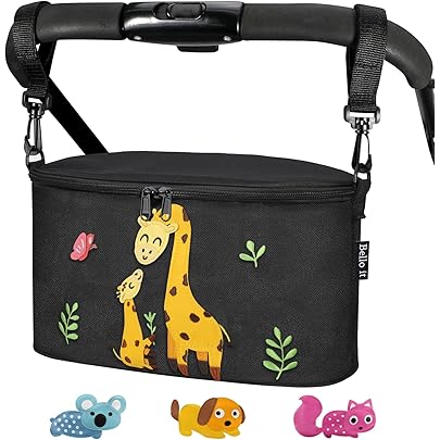 Borsa Passeggino Impermeabile Mecmbj - Con Portabicchieri, Spallacci E Ganci, Rosa