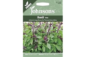 SWEHOO Johnsons 18702 Herb Seeds, Basil Thai, Green