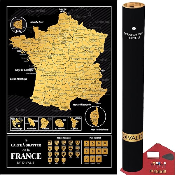 Wereldkaart met zwarte kras, hoogwaardige kwaliteit, kraswereldkaart, Deluxe Edition, wereldkaart om vrij te krabben, wereldkaart om vrij te krabben, kraskaart (goud