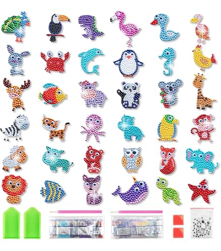 Kit De Manualidades Con Brillantes Y Diamantes – Set De Arte Creativo Para Niños Y Adultos, Incluye Pegatinas Y Herramientas Para Decorar