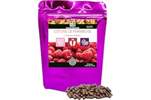 NAKURU | Cétone de Framboise | Gamme Équilibre | Fabriqué en France | "L'Essence de Rubis !" (90 Gélules de 330mg / Poids Net: 29,70g)