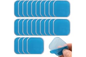 WUSANNA Gel Pads Kompatibel Mit Beurer EM 59 24 Stück EMS Gel Pad Anwendbar auf Beurer EM 59 Gel Pads Ersatzsets Heat Geräten Selbsthaftenden Gel-Pads Elektrische Muskelstimulation