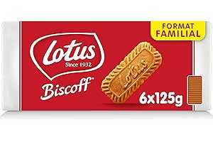 Lotus Biscoff | Biscuit Original | Vegan | Sans Colorant ni Arômes Artificiels | 6 x 125g | 750g