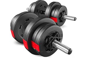 Hop-Sport Kurzhanteln 2er Set - Hanteln Set - Gewichte 20kg / 40kg - Hantelstange 30mm mit Sternverschlüssen, gerändelt