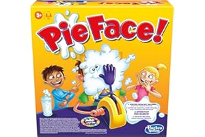 Hasbro Gaming Pie Face Whipped Cream Family Board Game for 5+ Year Old Kids, Party Games for 2 Players or More