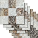 Adesivi Per Piastrelle Autoadesivi, Motivo Stella Marina, PVC Impermeabile, Per Cucina E Bagno, 15x15 Cm, Confezione Multicolore