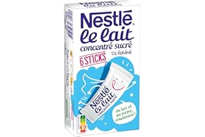 NESTLÉ Lait concentre sucre demi ecreme NESTLE, 6 sticks, 180g