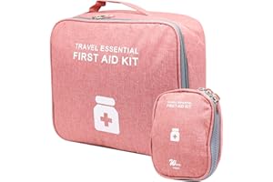 KOIROI 2Pcs Sac à MéDicaments, Trousse De Premiers Secours, Sac De Premiers Secours, Grande Capacité ImperméAble à l'eau Sac d'urgence Vide, Rangement De MéDicaments, Sac à MéDicaments Portable