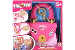 Funlockets Secret Tiny Bag - Kids Accessories & Activity Set with Lock & Keys - Decorate, Customise & Style Your Handbag - Unlock 15+ Fun Surprises from Cute Charms to Cool Stickers - Children Ages 5+