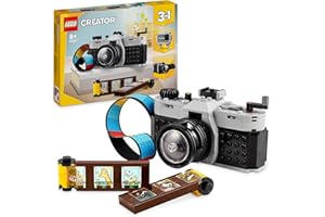 LEGO Creator 3 in 1 Fotocamera Retro, Macchina Fotografica Giocattolo da Costruire Trasformabile in Videocamera o TV Vintage, Giochi per Bambini e Bambine da 8 Anni, Idea Regalo di Compleanno 31147